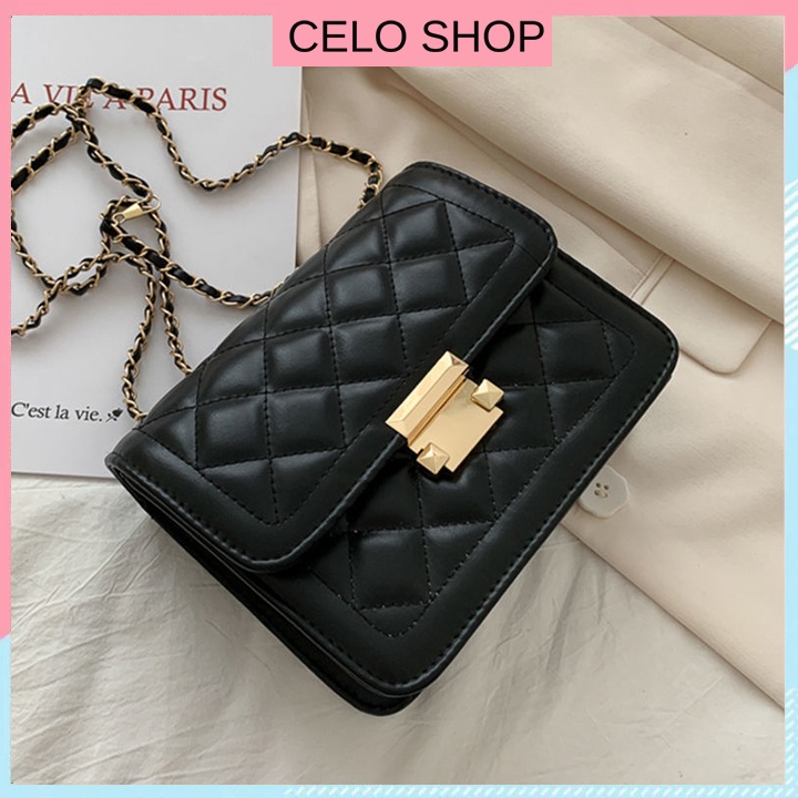 Túi xách đeo chéo nữ thời trang công sở Celo Shop khoá gập cao cấp hot trend du lịch đầy cá tính