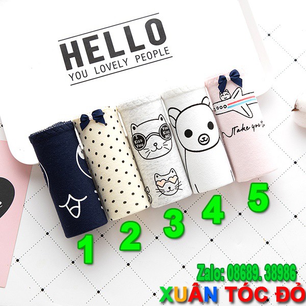SỈ ZALO RẺ HƠN NHIỀU_ Quần Lót 5 Kiểu My Baby KuTe N017