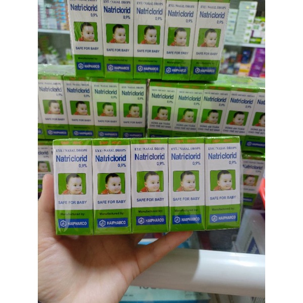 1 Lốc 10 lọ nước muối Natri clorid 0,9% 10ml