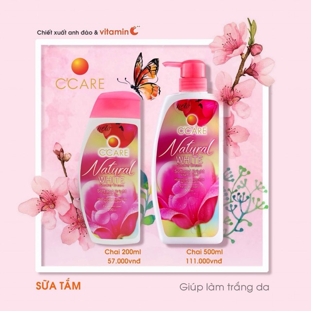 Sữa tắm C'care Thái Lan 200ml