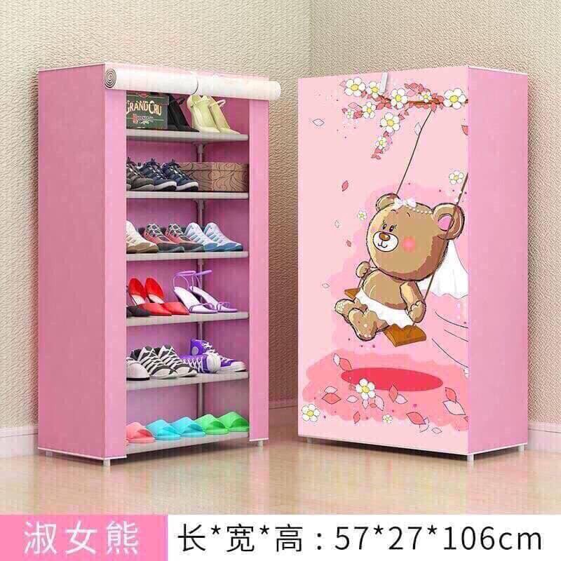 Tủ đựng giày 3D 7 tầng 6 ngăn