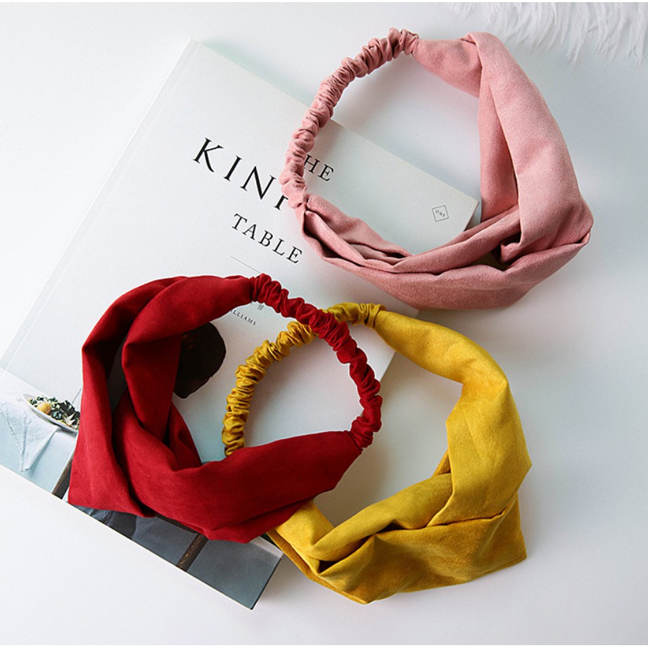 Băng đô turban vải nhung cao cấp