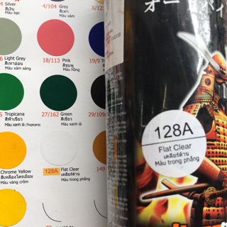 Sơn samurai màu trong phẳng 128A