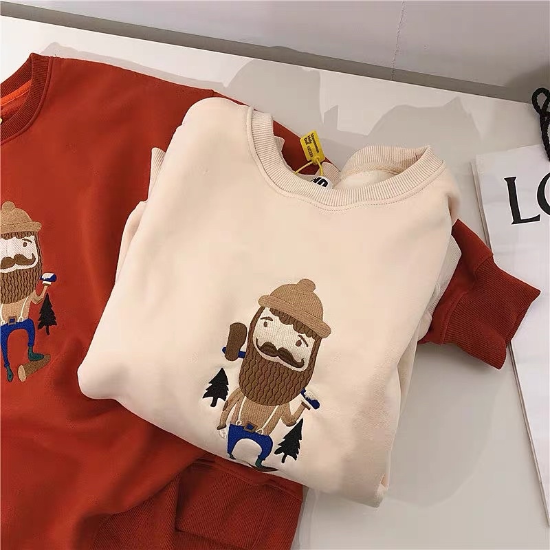 N11 Áo nỉ | sweater đôi unisex đỏ trắng nam nữ ulzzang lót bông siu xinh siu ấm CÓ ẢNH THẬT