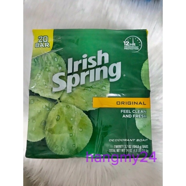 [Mã 44FMCGSALE1 giảm 10% đơn 250K] LỐC XÀ PHÒNG IRISH SPRING 20 cục