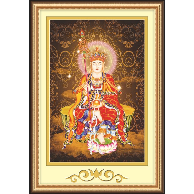 Tranh thêu Địa Tạng Vương ms 53522