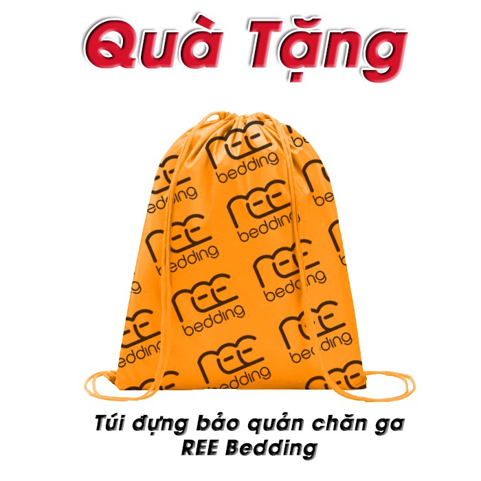 Bộ chăn ga gối Cotton TC REE Bedding trơn xanh dương nhạt đủ size giường nệm CTC94