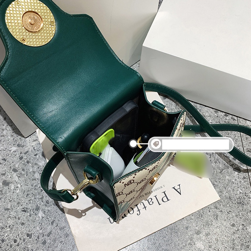 Túi đeo chéo IELGY đựng điện thoại dáng vuông nhỏ in họa tiết niche thời trang dành cho nữ