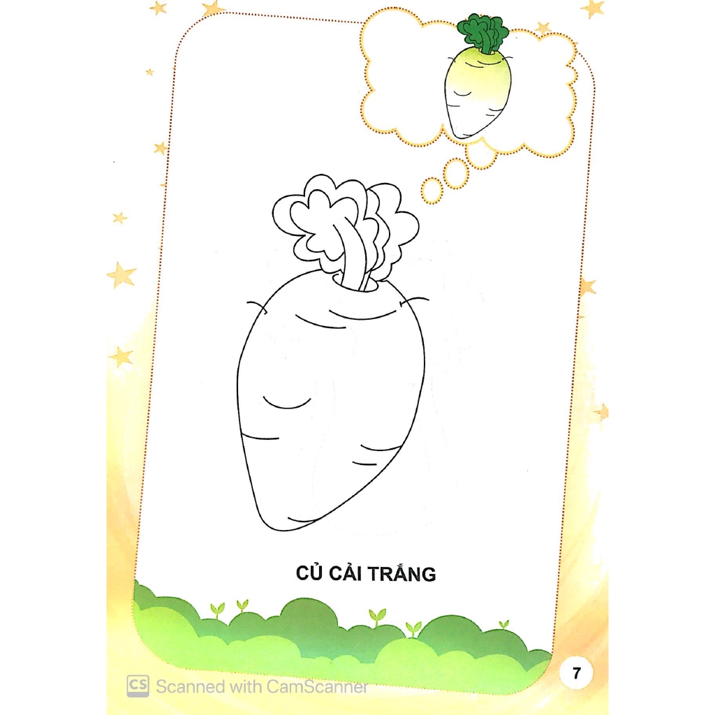 Sách - Bé Tập Tô Màu - Rau, Củ, Quả (Tái Bản 2019)