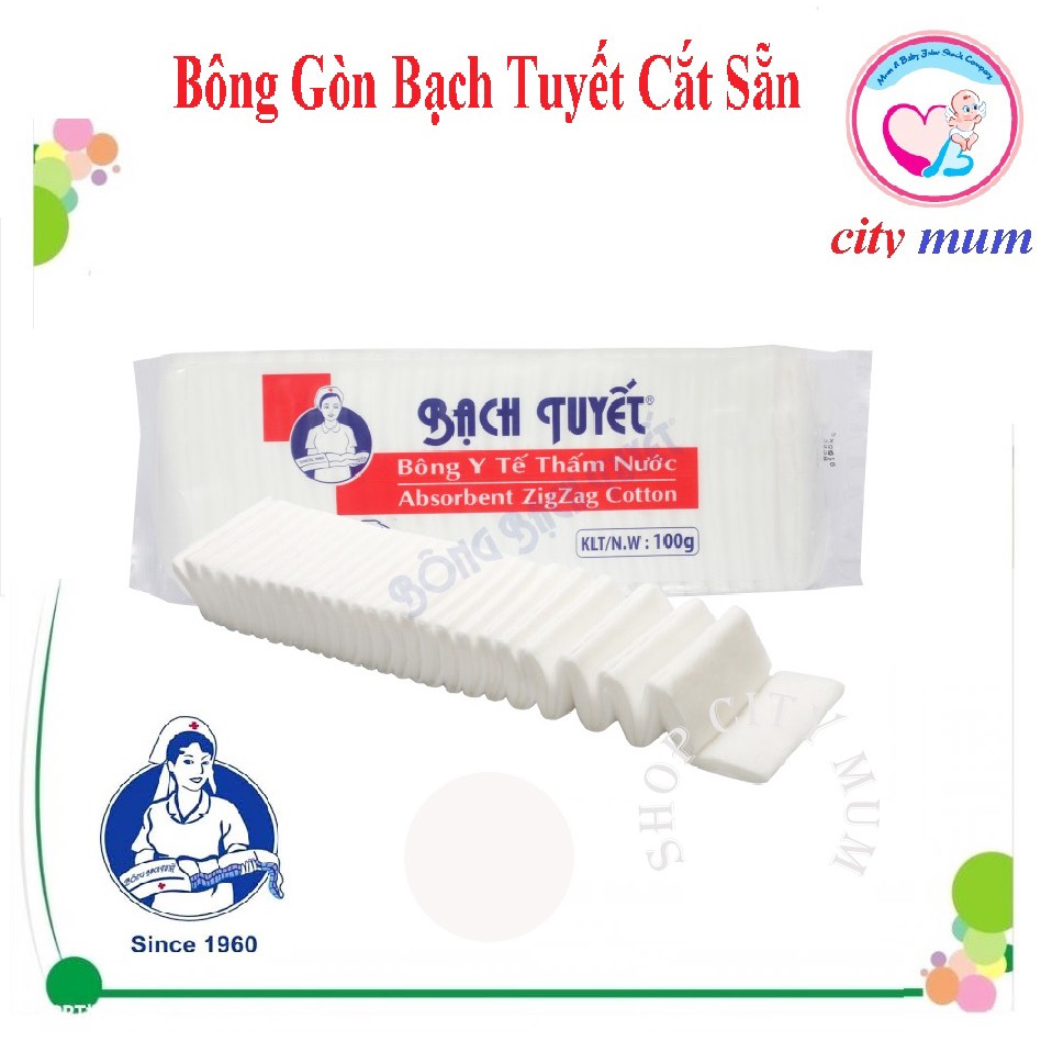 BÔNG GÒN BẠCH TUYẾT CẮT SẴN MIẾNG