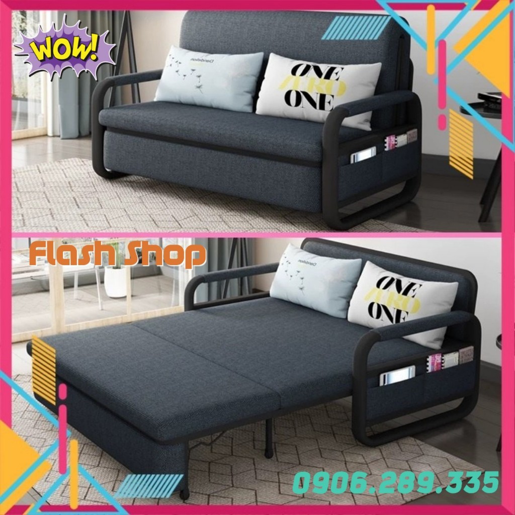 [MUA NGAY CHỜ CHI] GIƯỜNG SOFA GẬP GỌN THÀNH GHẾ, CÓ NGĂN CHỨA ĐỒ, KT 1m58 X 1m92