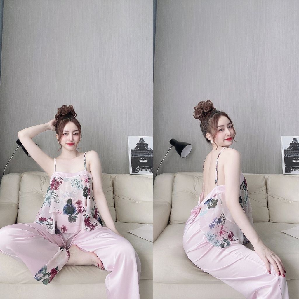 Đồ ngủ nữ❣️FREE SHIP❣️Đồ bộ mặc nhà cao cấp mềm mại xinh xắn <63kg | BigBuy360 - bigbuy360.vn