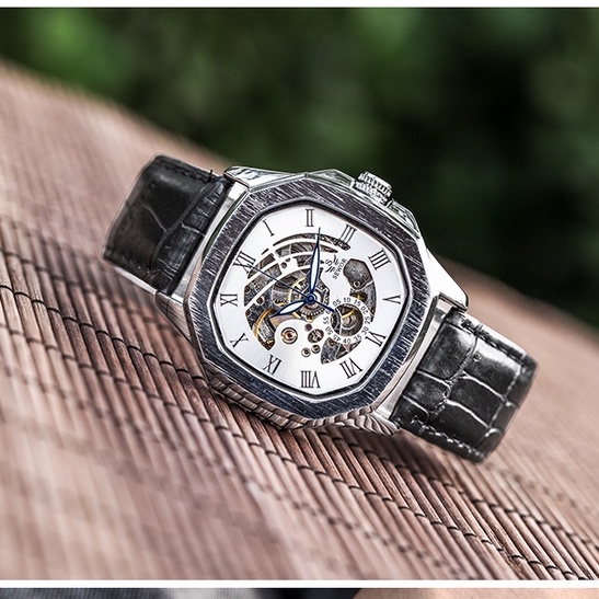 Đồng hồ nam T-Winner lộ máy cơ - Đồng hồ cơ nam cao cấp
