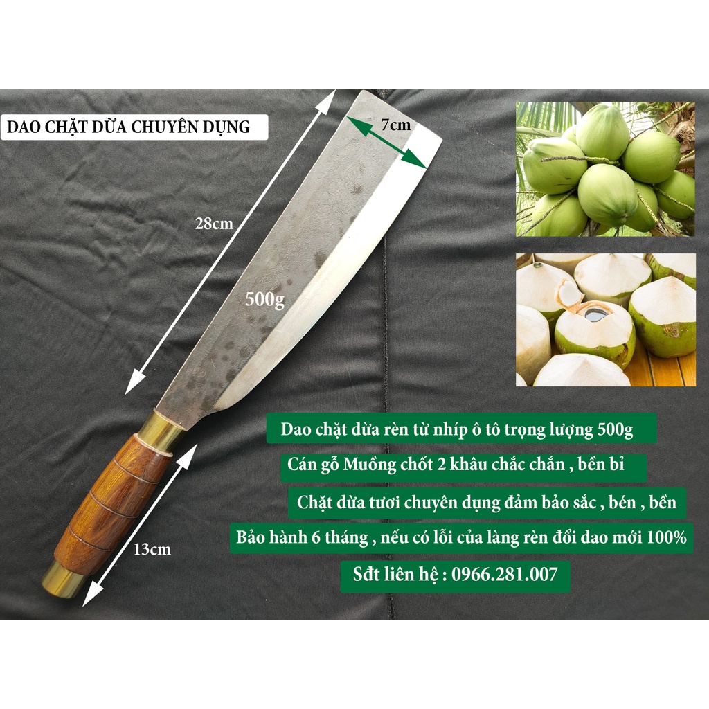 Bộ Dao Làm Dừa cao cấp , Dao Chặt dừa , Dao gọt dừa , Dao lấy cơm dừa