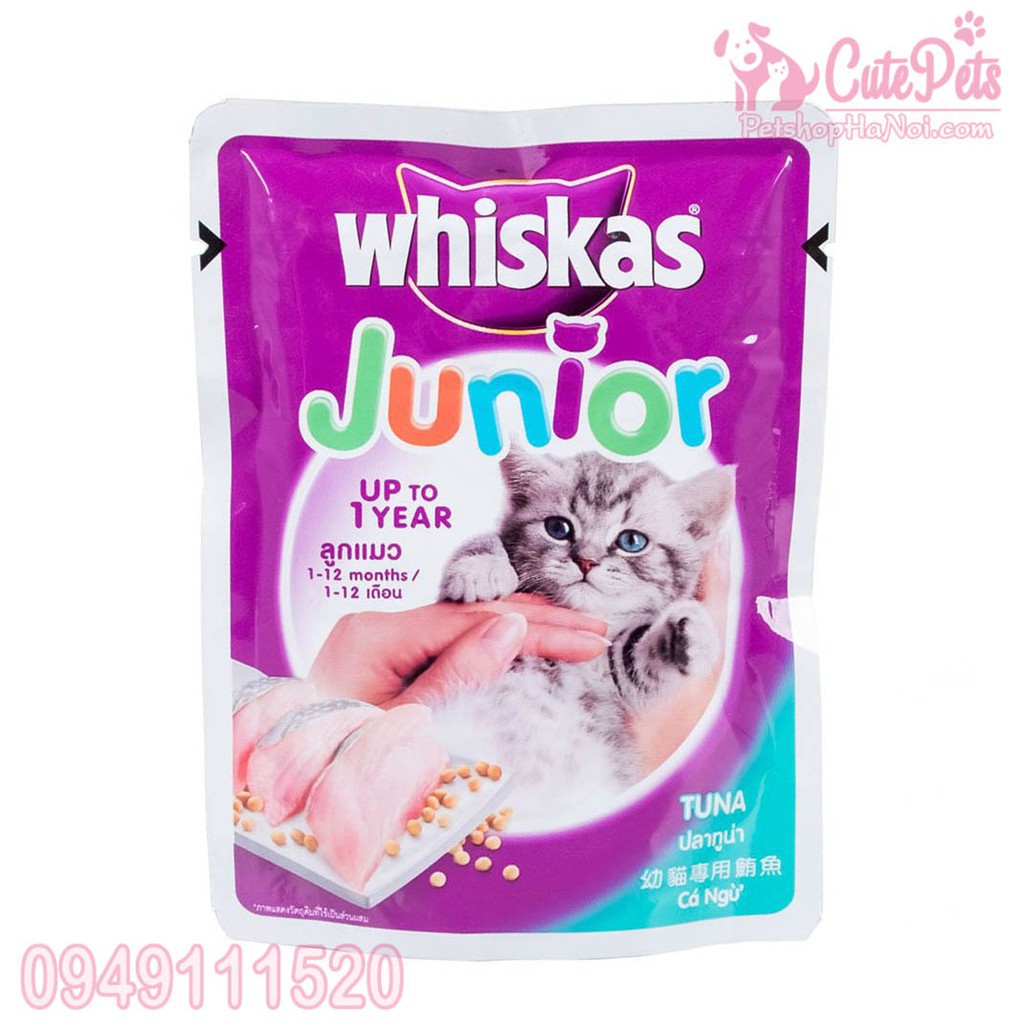 Whiskas Junior - Pate cho mèo con 85g - sieuthithucung
