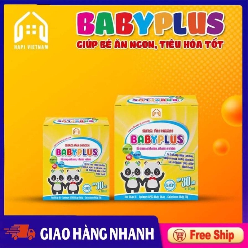 Siro Hết Biếng Ăn_BABYPLUS_FreeShip_ Giúp Bé Ăn Ngon, Tiêu Hóa Tốt, Tăng Đề Kháng