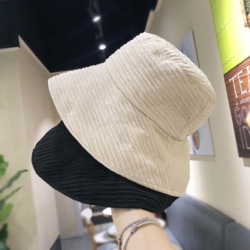 Mũ Xô Cotton Mỏng Mềm Gấp Gọn Màu Trơn Phong Cách Nhật Bản Thoải Mái