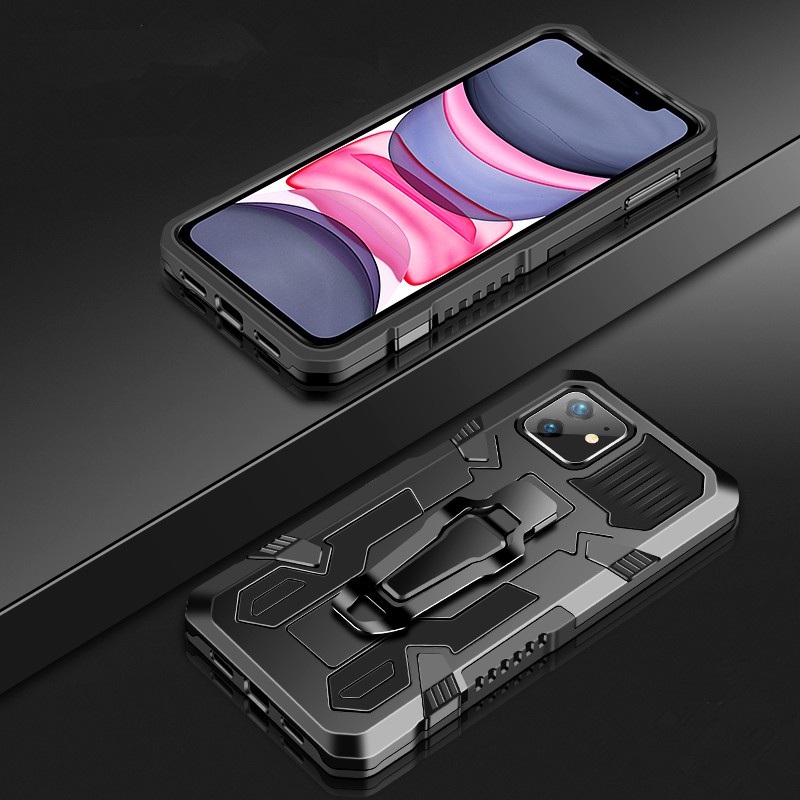 Ốp điện thoại TPU PC cứng kèm giá đỡ nhẫn có nam châm gắn xe hơi chống sốc iPhone XS Max X XR 6 6S 7 8 Plus