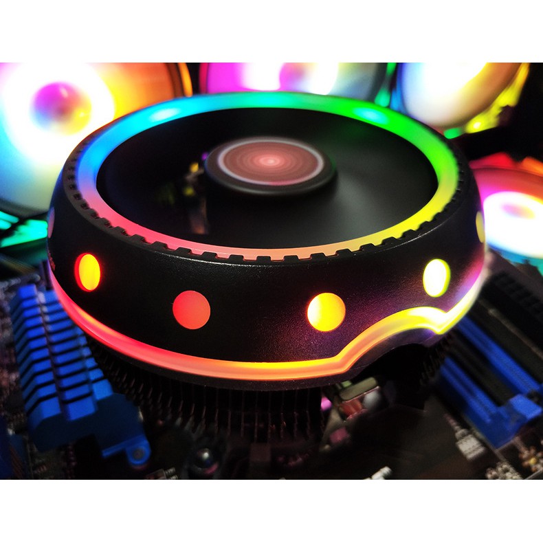 QUẠT TẢN NHIỆT CPU COOLMOON UFOX LED RGB