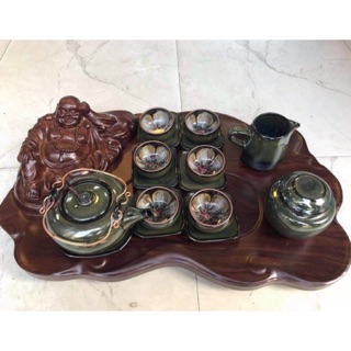 Khay trà gỗ di lặc