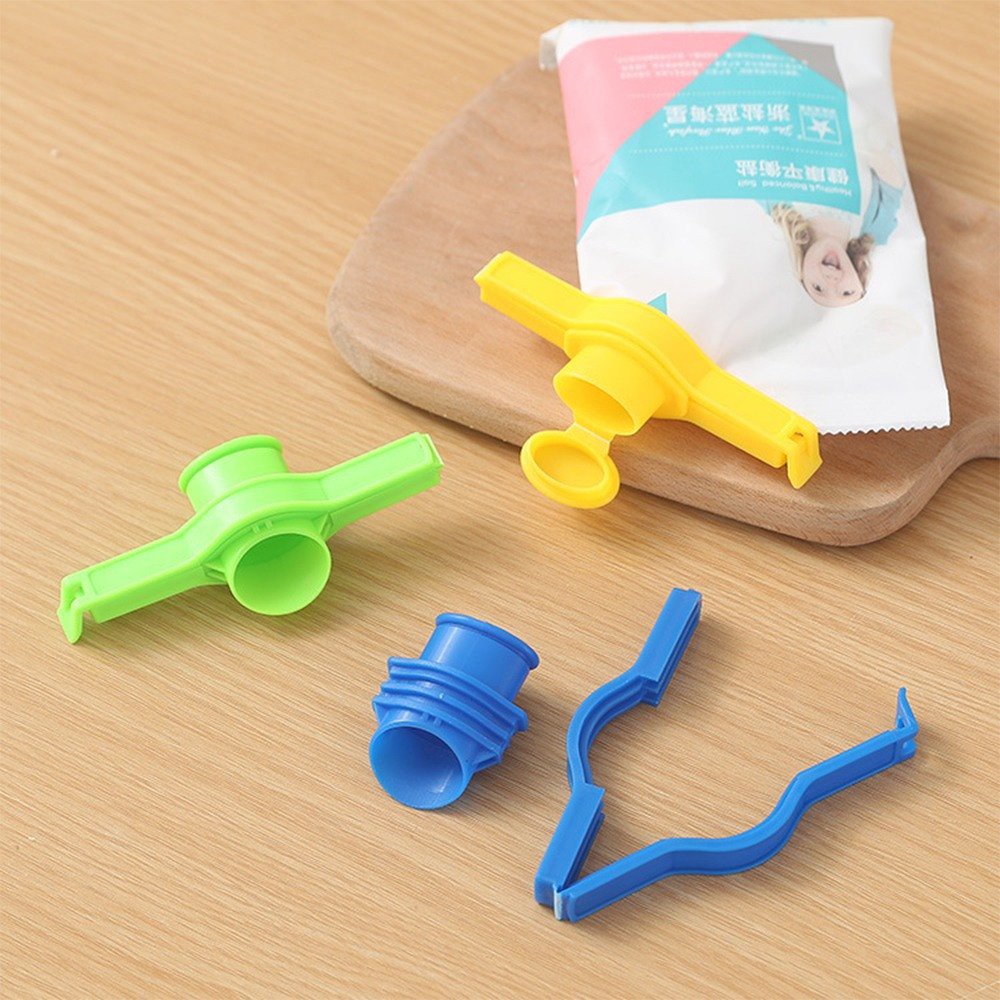 Kẹp Miệng Túi Gói Thực Phẩm CÓ NẮP MỞ G8 Siêu Việt - Kẹp Khóa Kín Bảo Quản Thức Ăn, Bim Bim, Gia Vị, Bánh Kẹo