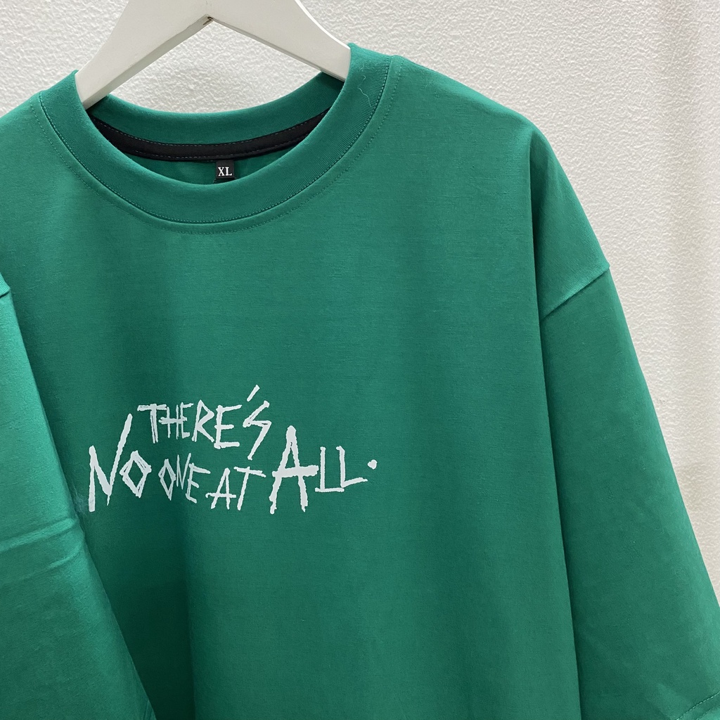 Áo thun tay lỡ SƠN TÙNG THERE'S NO ONE AT ALL, Áo thun unisex nam nữ form rộng oversize chất liệu Cotton Thái