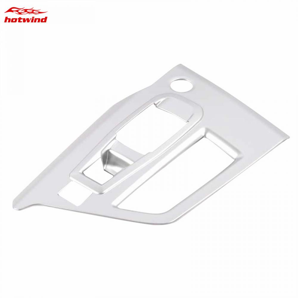 Hw Miếng Dán Bảng Điều Khiển Cần Gạt Số Họa Tiết Sợi Carbon Màu Bạc Trang Trí Nội Thất Cho Peugeot 3008 GT 5008 2016- 2018