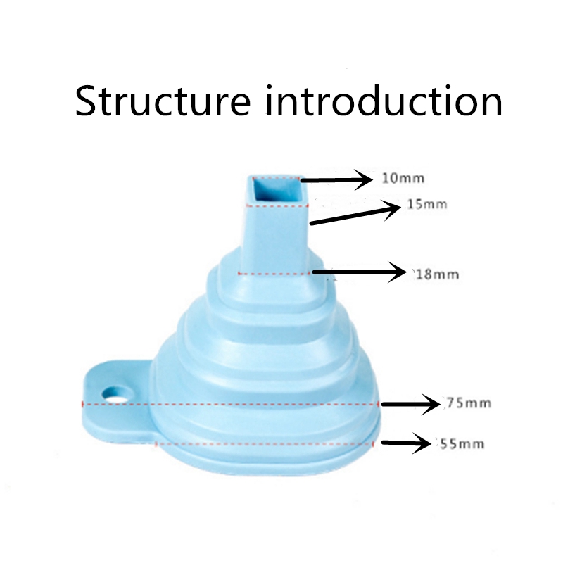Phễu Silicone Có Thể Gấp Gọn Tiện Lợi Cho Nhà Bếp