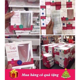 ( quà tặng kèm mặt nạ dưỡng môi Bioaqua)Cốc nguyệt san PHARMA'CUP chính hãng