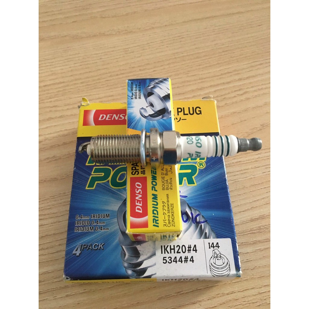 Bộ 4 Bugi Denso IRIDIUM Cao Cấp Denso IKH16 IKH20 Xe Innova, Fortuner, SANTAFE, TUCSON, SORENTo Xpander