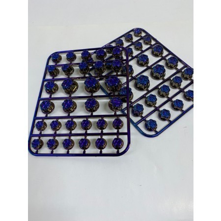 Vỉ 30 con ốc chụp titan 7 màu đủ các loại size lắp cho xe máy