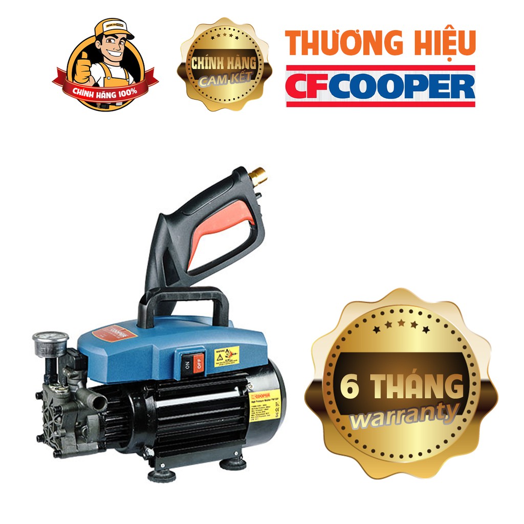 Máy bơm rửa xe mini gia đình,Máy xịt rửa xe cao áp CFCooper 1500w.