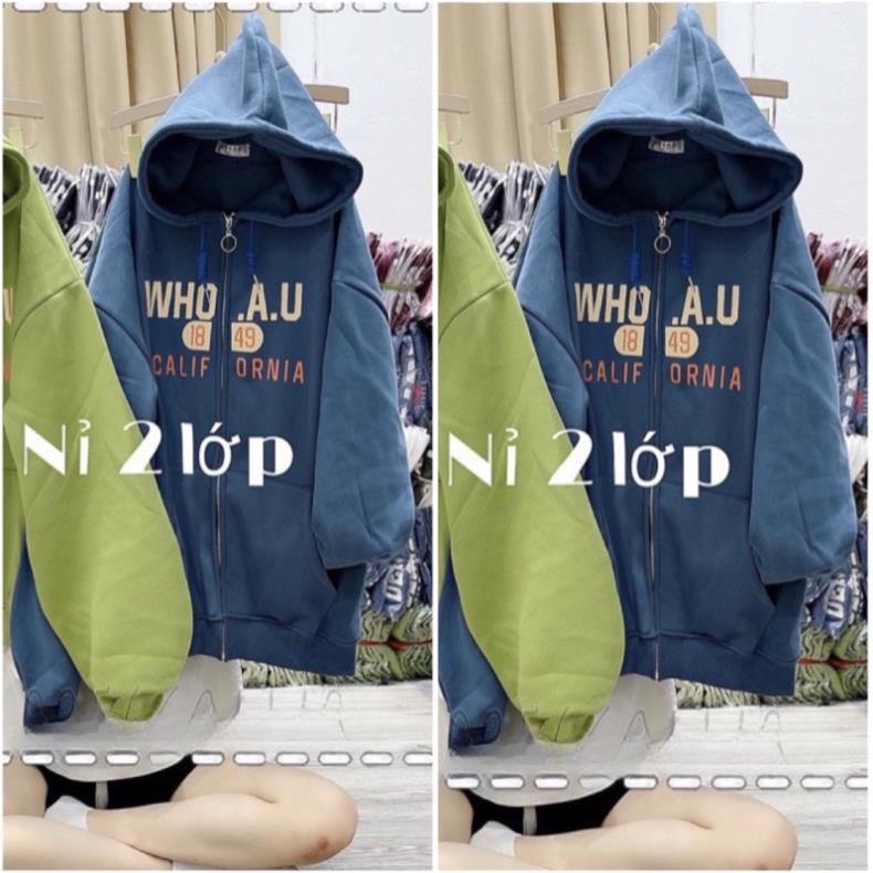 Áo Khoác Nỉ Form Rộng Chữ Who 1849 Unisex Nam Nữ (Ảnh Thật/Có Sẵn)