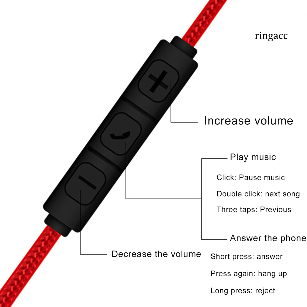 Dây Cáp Âm Thanh Giắc Cắm 3.5mm Dài 1.2m Có Mic Dành Cho IP/tablet