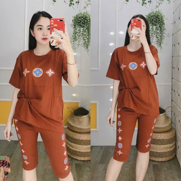 Set Đồ Bộ Nữ Lửng Cotton Đẹp K-DB0KW1