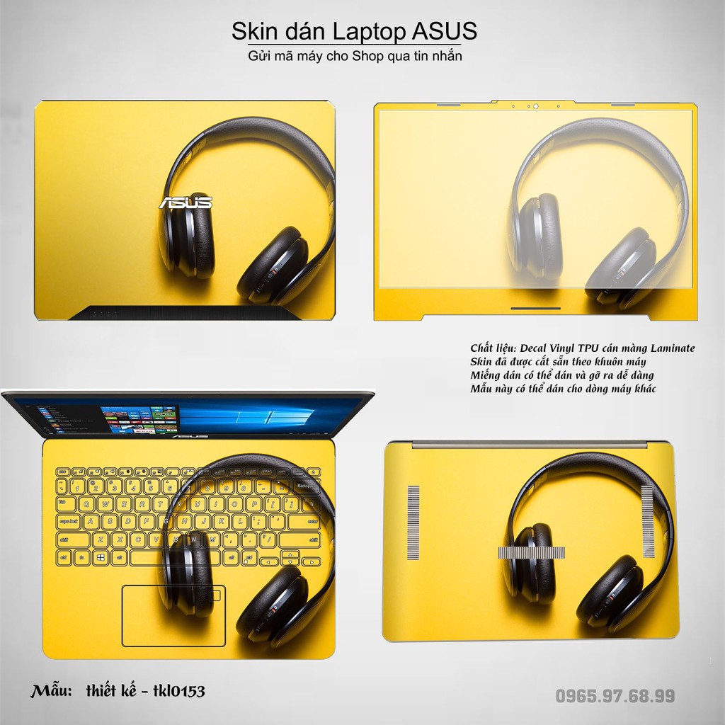 Skin dán Laptop Asus in hình thiết kế _nhiều mẫu 5 (inbox mã máy cho Shop)