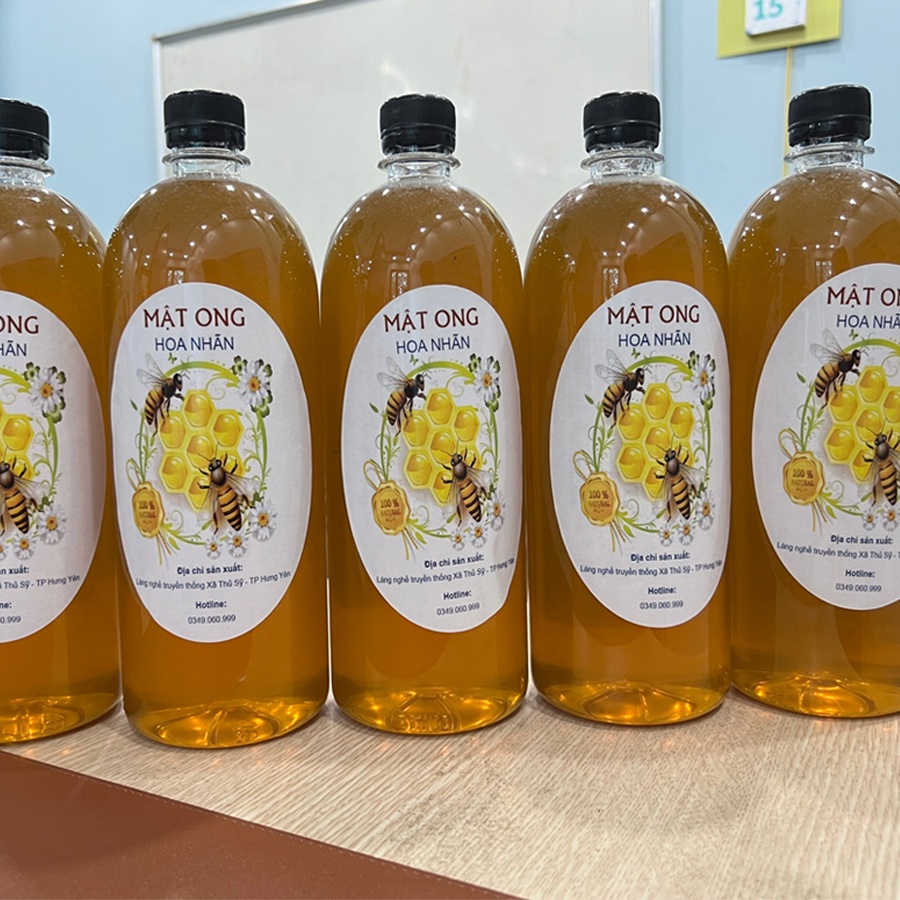 Mật Ong Hoa Nhãn Hưng Yên Nguyên Chất 500ml - 1000ml