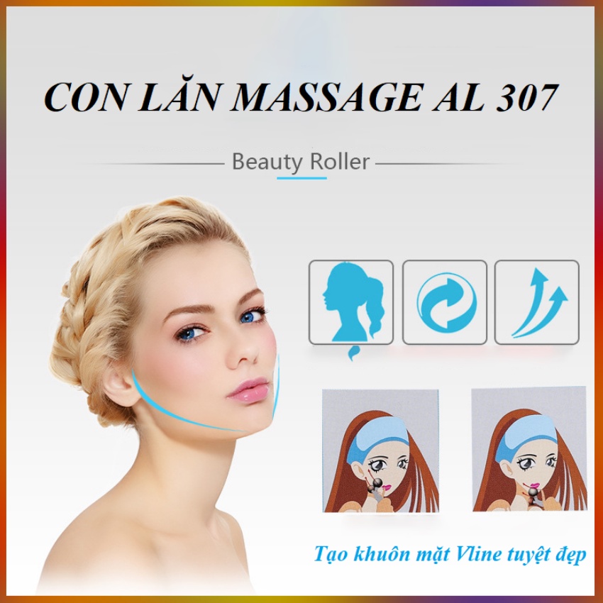 Con Lăn Massage Toàn Thân AL 307 Màu Bạc Làm Thon Gọn Cơ Thể