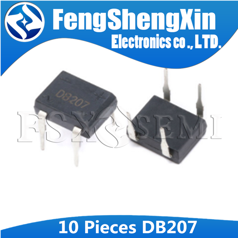 Set 10 Chỉnh Lưu Db207 Db207S B207 1000v 2a Dip-4