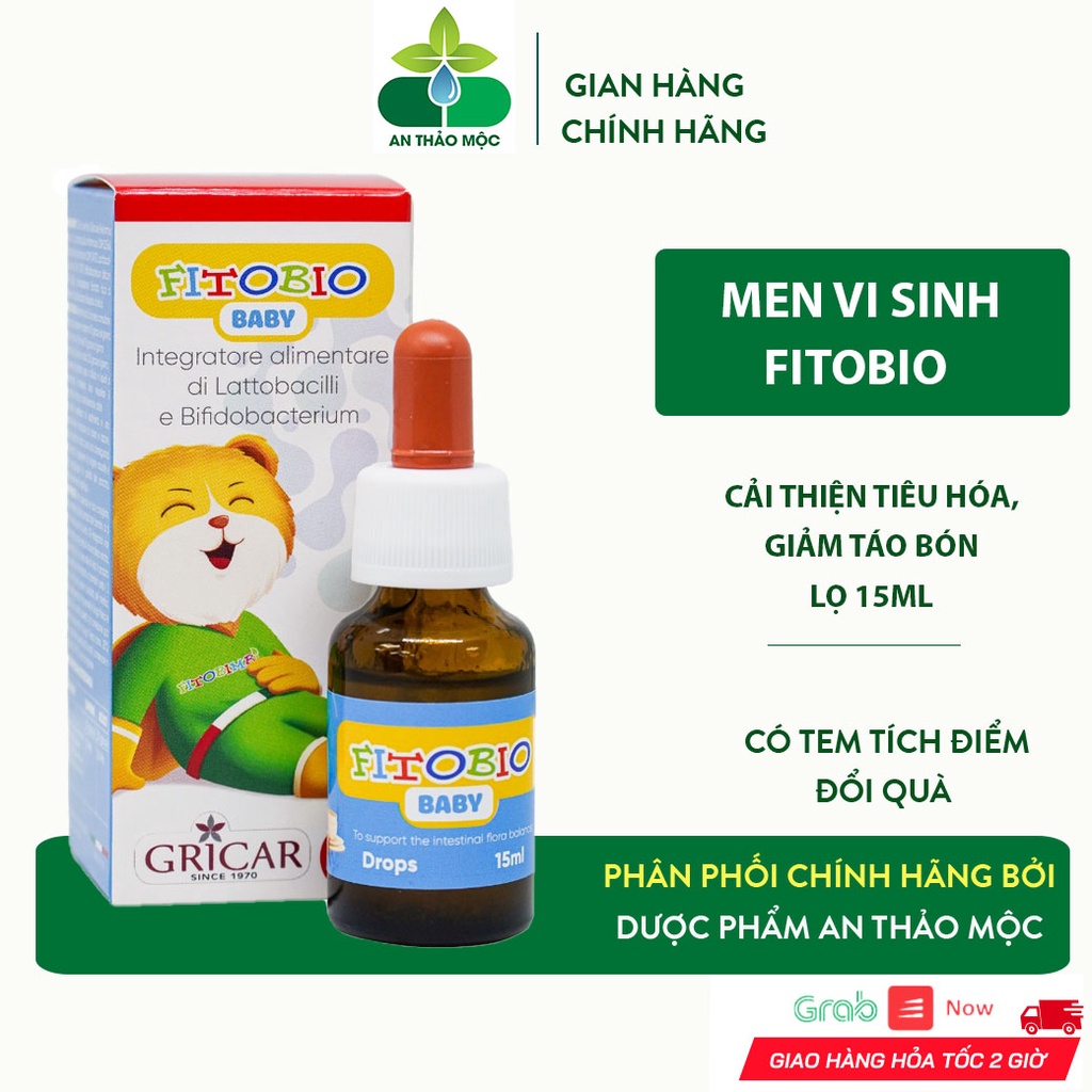 Men Vi Sinh FITOBIMBI Fitobio Baby Cân Bằng Đường Ruột Cải Thiện Tiêu Hóa Giảm Táo Bón Cho Bé