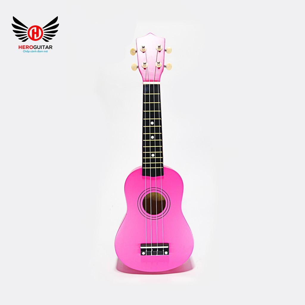 Ukulele gỗ Soprano ( ukulele concert) size 21inch- âm thanh hay, nhiều màu- Hero Guitar Đà Nẵng