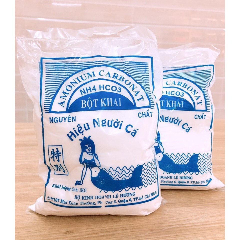 Bột khai thực phẩm Nàng tiên cá bịch 1Kg | Làm Bánh bao Bánh quẩy Bánh tiêu | Lệ Hương Chính Gốc