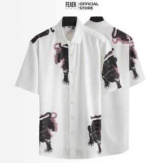 Áo sơ mi nam FEAER DENIM chất thoáng khí nhẹ nhàng thoải mái vải lụa BLACK TIGER