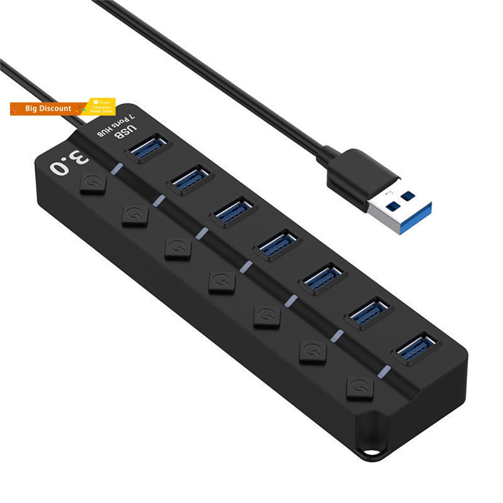 Bộ Chia 4 Cổng Usb 3.0 Kèm Công Tắc On / Off