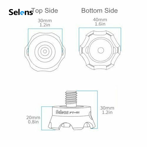 Bộ 3 cái giá đỡ Selens FT-01 bằng kim loại cho Gitzo RRS BENRO SIRUI