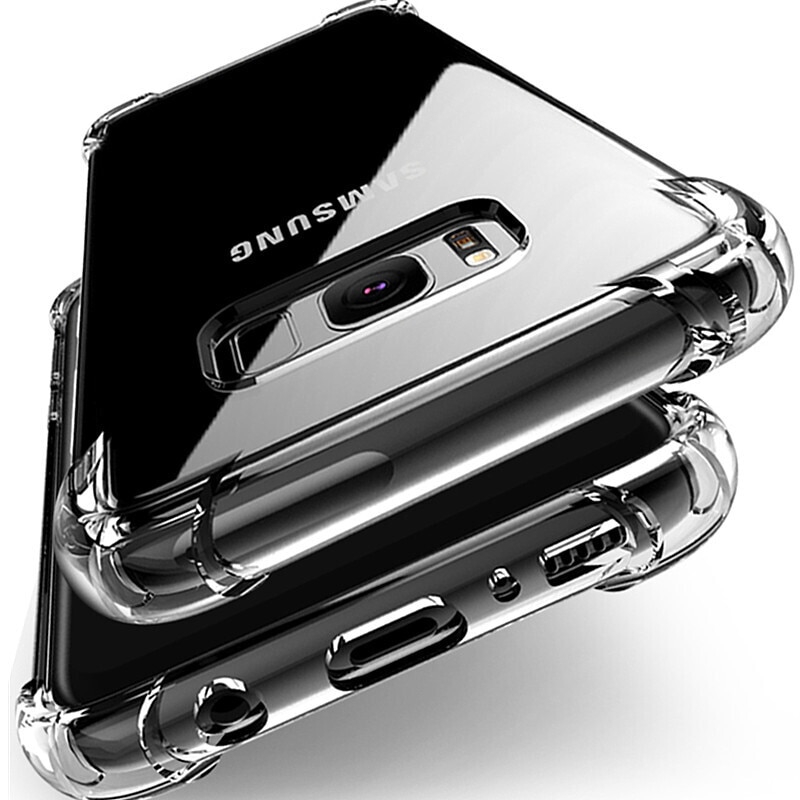 Ốp điện thoại trong suốt cho Samsung Galaxy S7 S7 Edge S8 S8 Plus S9 S9 Plus S10 S10