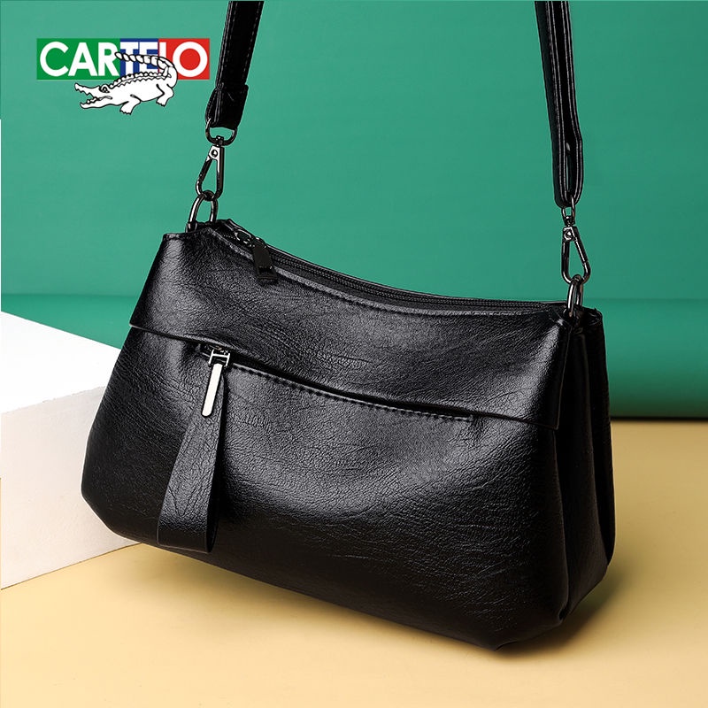 Hàng Mới Về Mới Túi Đeo Chéo Vai Da Mềm Mini Đơn Giản Hợp Thời Trang Dễ Phối Đồ Cho Phụ Nữ Trung Niên