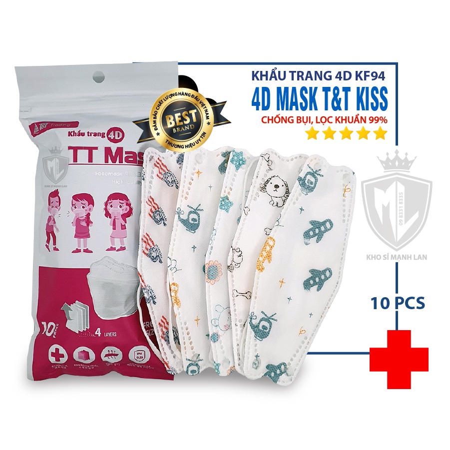 Khẩu Trang 4D MASK KF94 Công Nghệ Dập Hàng Quốc - Hàng Chính Hãng Công Ty THNN Trịnh TRUNG ( T&T) | BigBuy360 - bigbuy360.vn