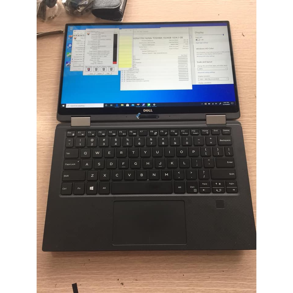 Laptop Dell XPS 13 9365 core i7/Ram 16gb/ SSD 1Tb/ 3K cảm ứng/ xoay 360