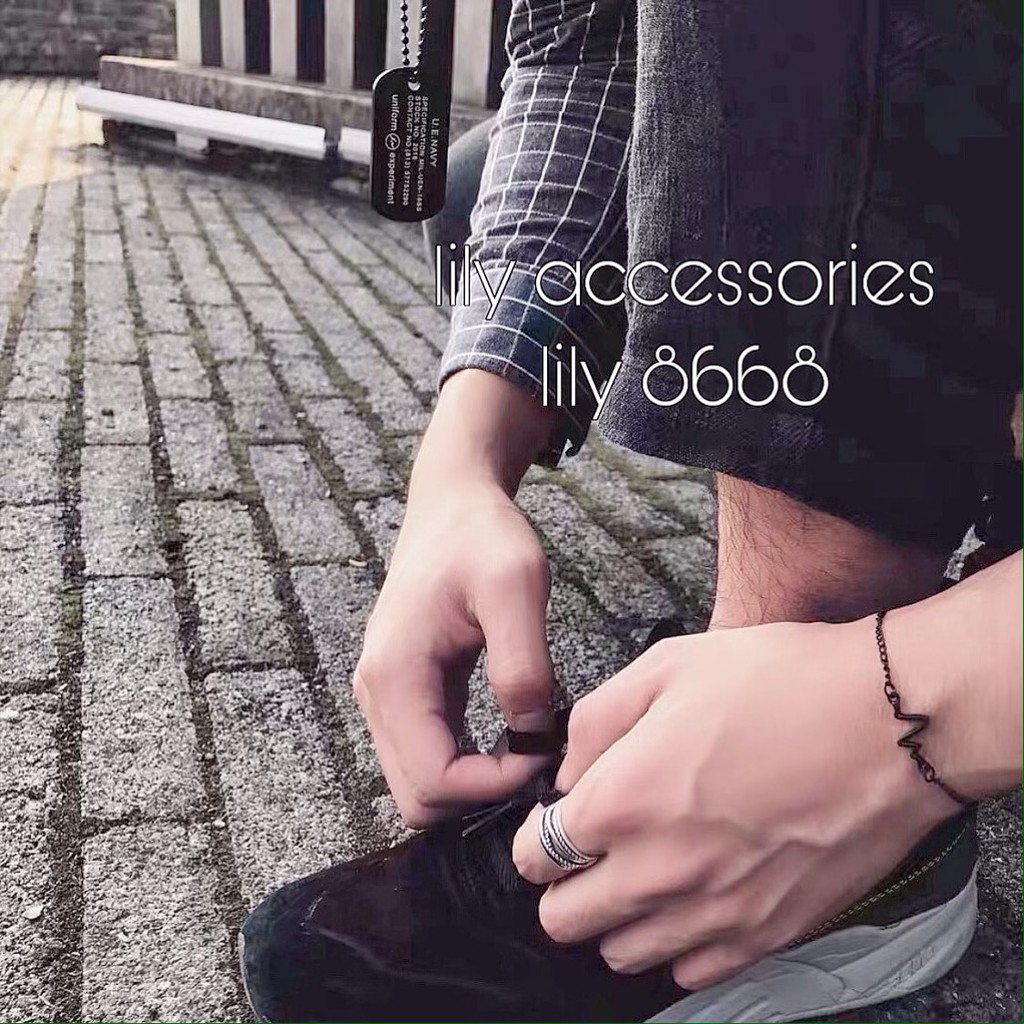 Heartbeat Charm Bracelet lắc tay vòng tay nhịp tim cho cặp đôi nam nữ